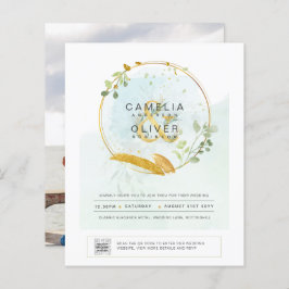 Lámina FOTOGRAFÍA DEL PRESUPUESTO Boda Invitación QR CÓDI