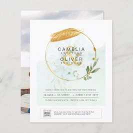 Lámina FOTOGRAFÍA DEL PRESUPUESTO Boda Invitación QR CÓDI