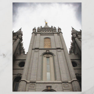 Lámina Fotografía del templo mormón de Salt Lake City LDS