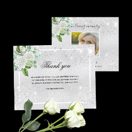 Lámina Fotografía floral de plata de simpatía presupuesta