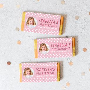 Lámina Fotografía: Polka Dot Birthday Candy Bar Wrapper