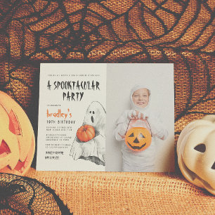 Lámina Fotomía fantasma de Halloween Spooktacular de pres