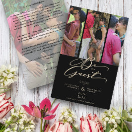 Lámina Fotos del Collage de Budget Trendy Modern 4 Bodas