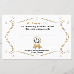 Lámina Fourige Frame Academic Award Certificate