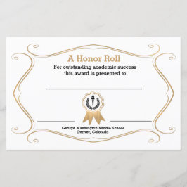 Lámina Fourige Frame Academic Award Certificate