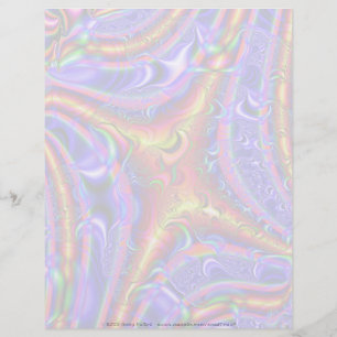 Lámina Fractal C~02 Personalizado Letterhead 02 - 8,5" x