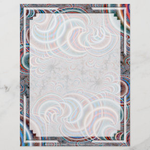 Lámina Fractal C~17 Personalizado Letterhead 03 - 8,5" x