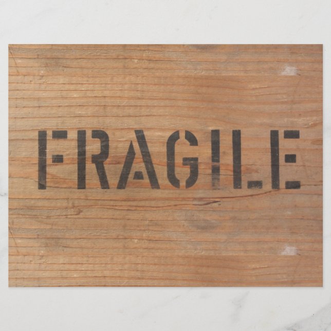 Lámina Frágiles estampados en la madera (Anverso)