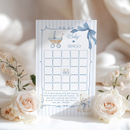 Lámina French Nursery Coquette Carriage Baby Bingo game