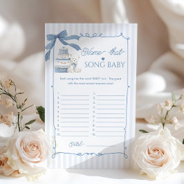 Lámina French Nursery Coquette Name That Song Baby game