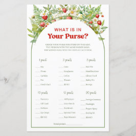 Lámina Fresa dulce de Berry ¿Qué hay en tu juego de bolso