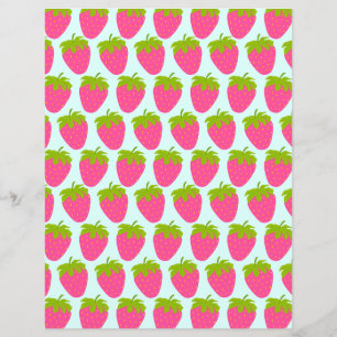 Lámina Fresa Pastel Azul