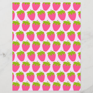 Lámina Fresa Pastel Rosa