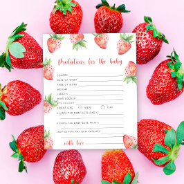 Lámina Fresa - predicciones y consejos para el bebé