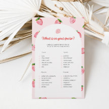 Fresa ¿Qué Hay En Tu Depósito De Baby Shower?