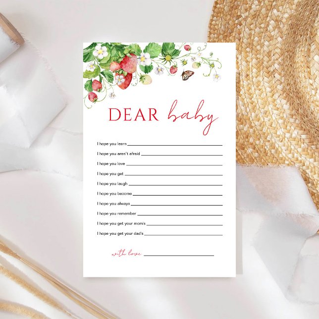 Lámina Fresa Queridos deseos para el juego del bebé (Subido por el creador)