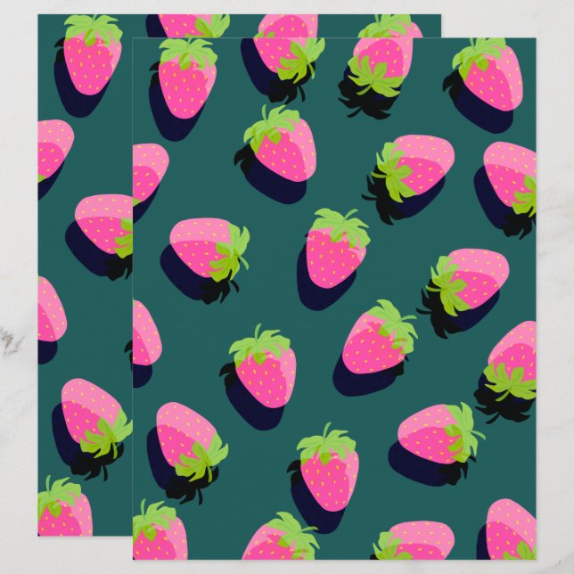 Lámina Fresa Verde (Anverso / Reverso)