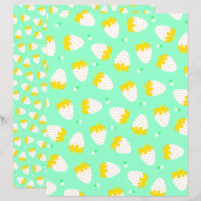 Lámina Fresa Verde Amarillo (Anverso / Reverso)