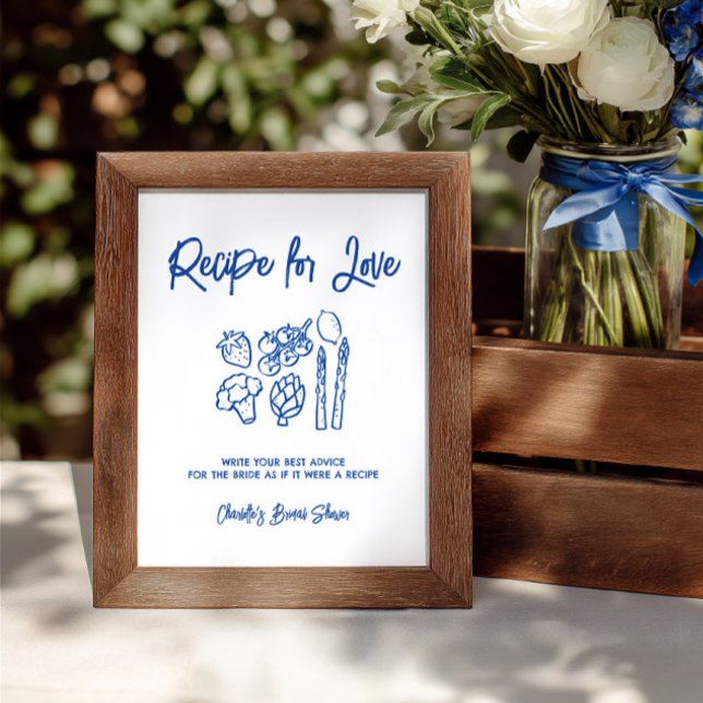 Lámina Fresh Off The Market Bridal Shower Advice Sign (Fresh Off The Market Bridal Shower Advice Sign)