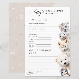 Lámina Frío fuera del juego de Baby Shower de Animales de