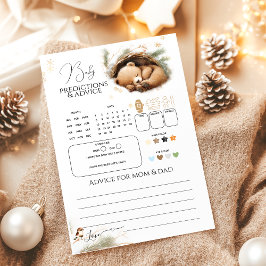 Lámina Frío fuera del juego de Baby Shower Woodland Bear 