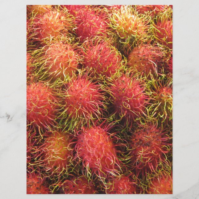 Lámina Fruta tropical de Rambutan (Anverso)