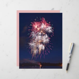 Lámina Fuegos artificiales 4 De Julio Día De La Independe