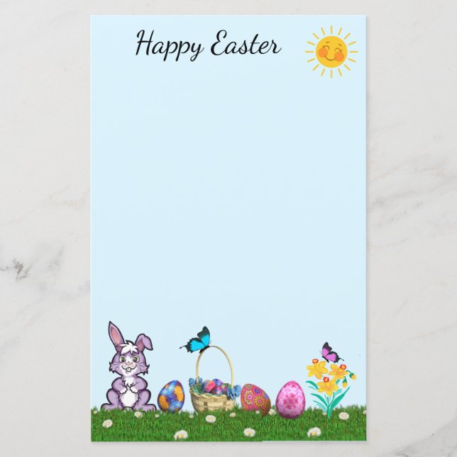 Lámina Fun Easter Stationery (Anverso)