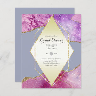 Lámina Fun Elegante, Purpurinoso ducha de novias en el pr