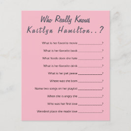 Lámina Funny 🎉 Baby Shower 😂 juego de preguntas