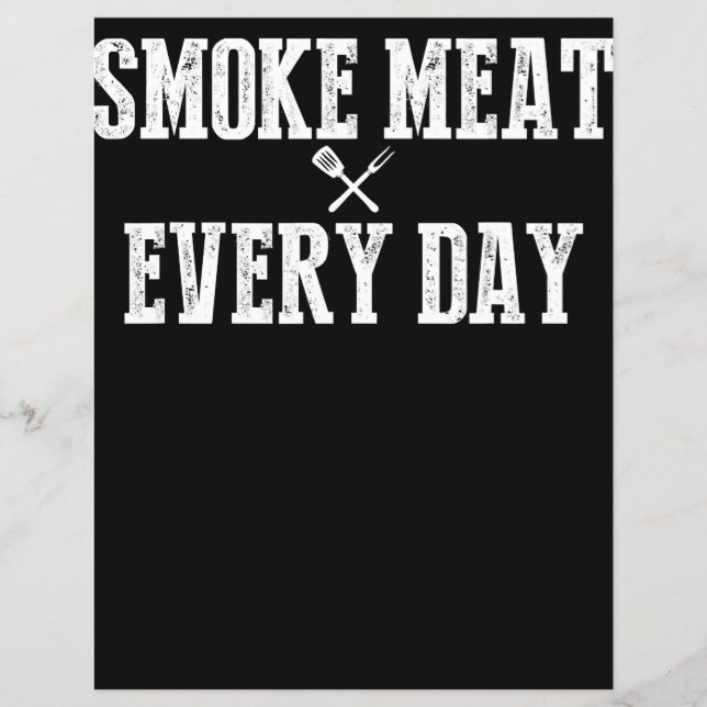 Lámina Funny Bbq Smoker Accesorio Pitmaster Dad Grilling (Anverso)