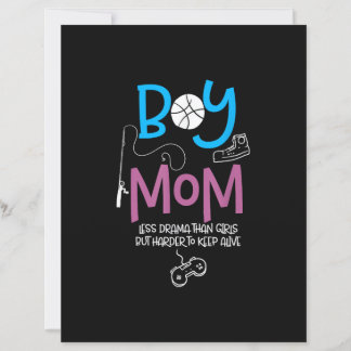 Lámina Funny Mom of Boys Proud Mom Good Mothers Day