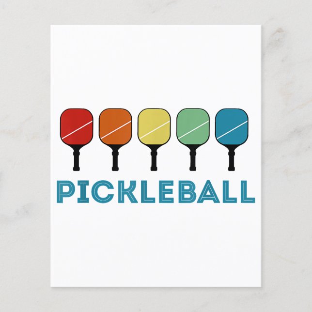 Lámina Funny Pickleball Retro Vintage (Anverso)
