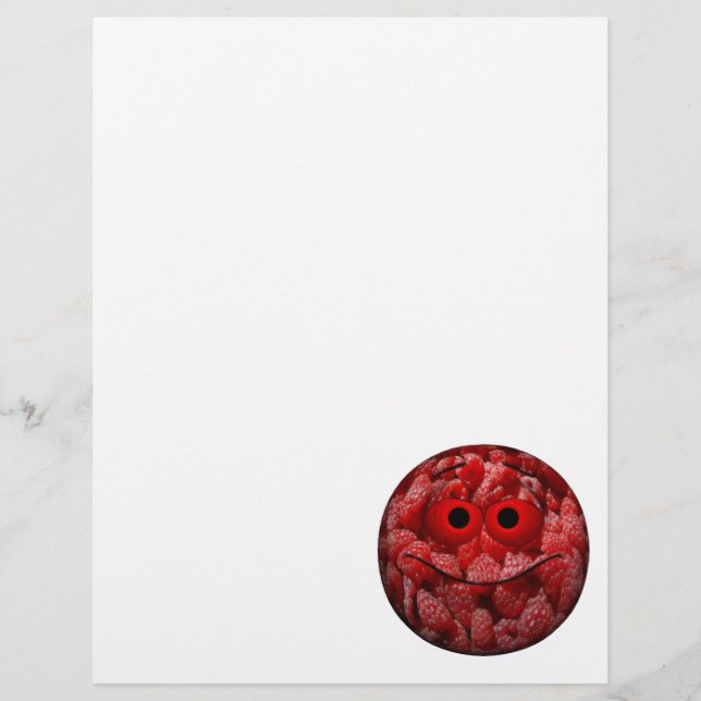 Lámina Funny Raspberry Emoticon (Anverso)