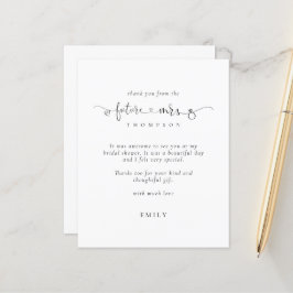 Lámina Futuro de presupuesto Sra. Ring Heart Bridal Showe
