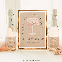 Futuro Mrs Champagne Labels Bridal Shower Favors