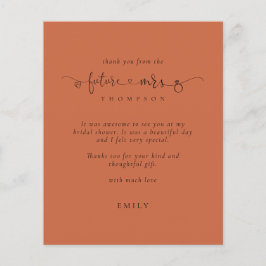 Lámina Futuro presupuestario Sra. Photo Bridal Shower Ter