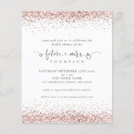 Lámina Futuro presupuestario Sra. Rosa Gold Purpurina Bri