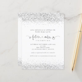 Lámina Futuro presupuestario Sra. Silver Purpurina Bridal