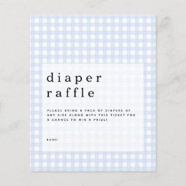 Lámina Gabinete de Raffle de Gingham Blue Budget