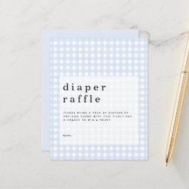 Lámina Gabinete de Raffle de Gingham Blue Budget