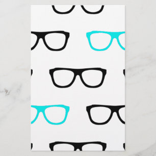Lámina gafas geeky geek azul