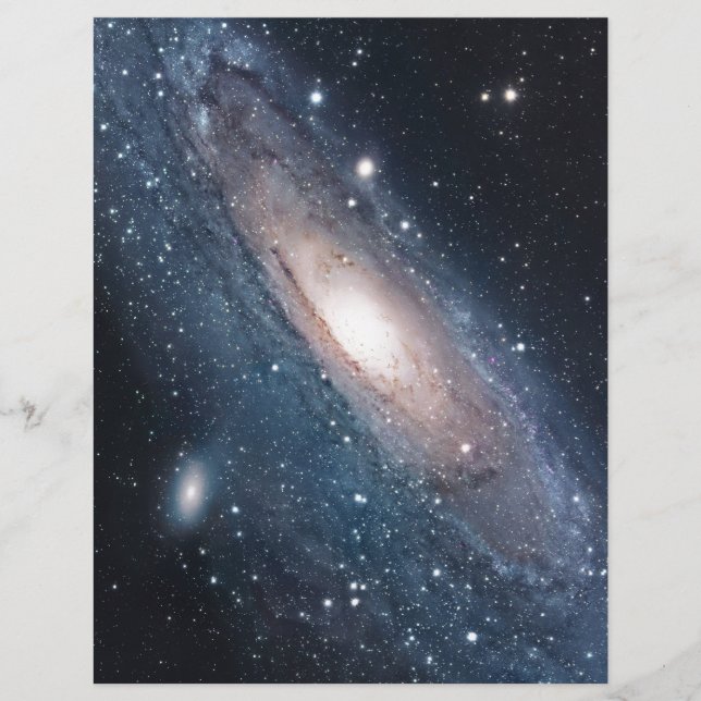 Lámina galaxia andrómeda vía láctea cosmos universo (Anverso)