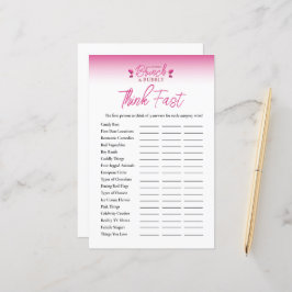 Lámina Galentinas de Brunch y Bubbly piensan juego rápido