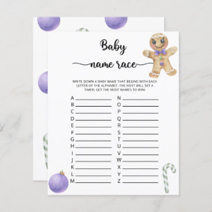 Lámina Galletas de cerdo Juego de nombres de bebé