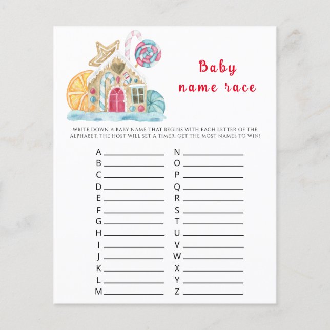 Lámina Galletas de la casa de Ginger (Anverso)