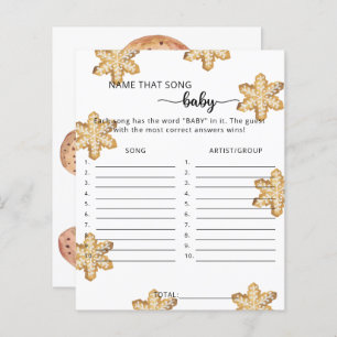 Lámina Galletitas de invierno - nombre la canción Juego d