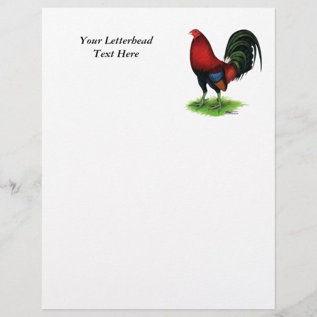 Lámina Gamecock: rojo oscuro (Anverso)