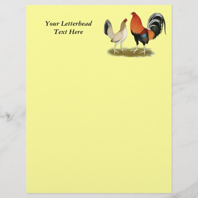 Lámina Gamefowl Wheatens (Anverso)