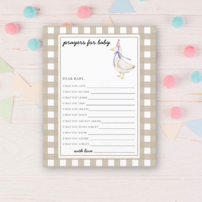 Lámina Ganso lindo - juego Fiesta | oraciones para el beb (Subido por el creador)